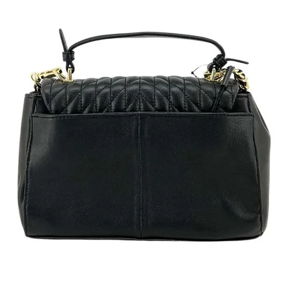 Karl Lagerfeld | Women's Lucien Satchel | Black | 10" X 6.25" - Picture 2 of 5